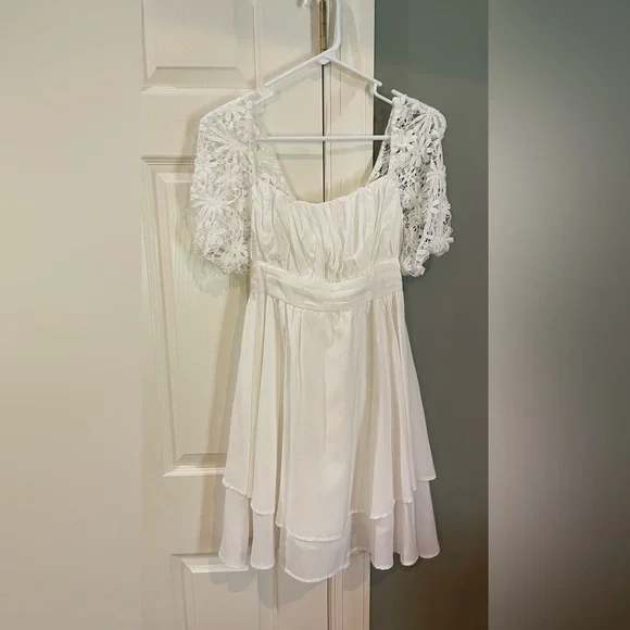 short flowy yellow dress Linen Midi Dress with Bow Detail and Flowy Skirt – Auvelle Fashion